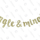 “Jingle and Mingle” Glitter Banner, $11